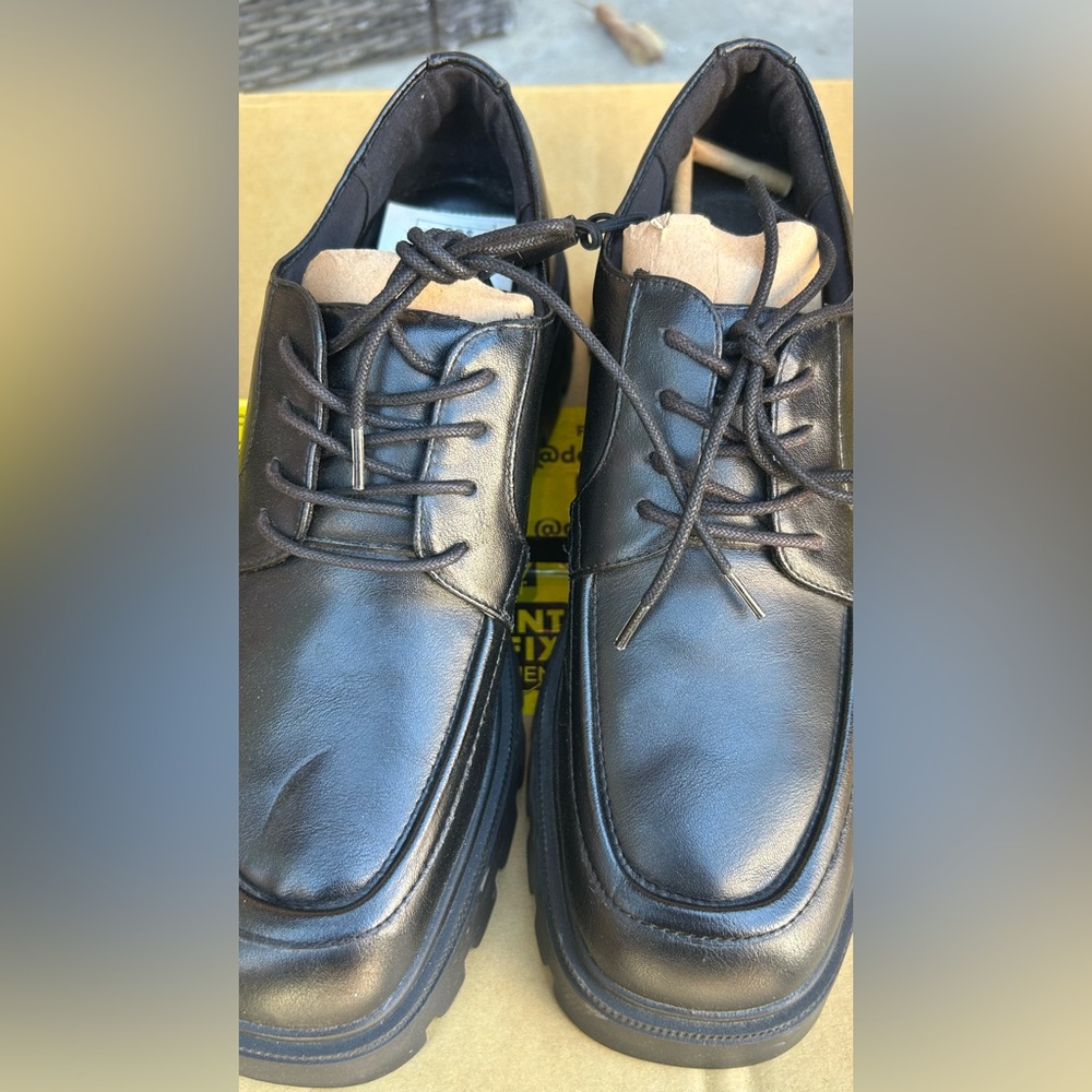 Classic Black Leather Men's Shoes